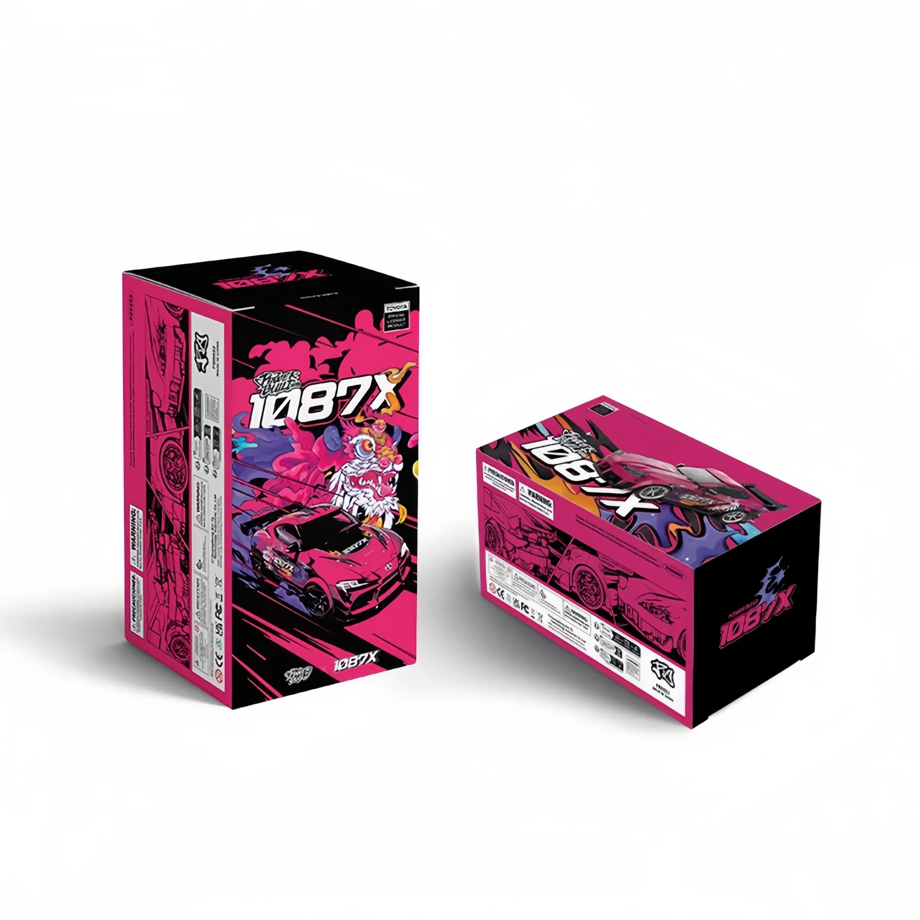 Official retail packaging box of 1087X Toyota Supra MK5 JDM brick model toy set
